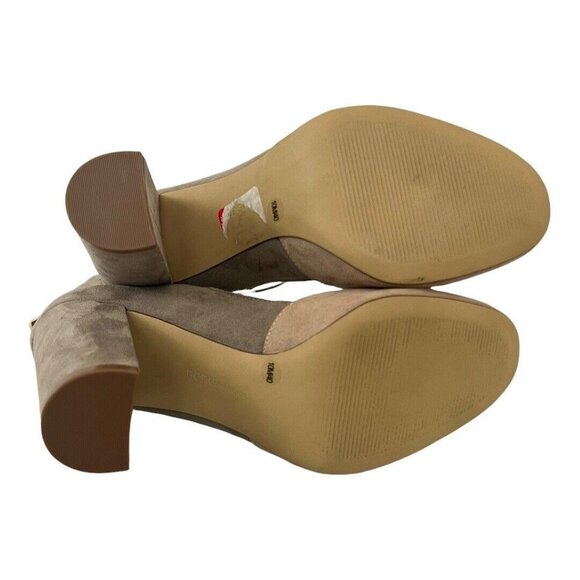 BCBGeneration Womens Size 10 Gray Pink Leissa Faux Suede Heels - Picture 6 of 7